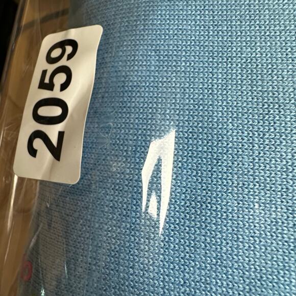 Bob Mackie Sweater Womens XL Blue Fruit Floral Embroidered Cardigan Artsy Preppy - Picture 14 of 14